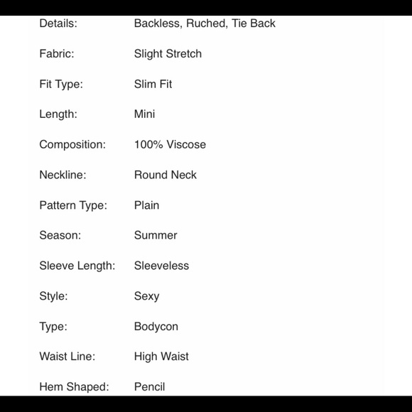 RUCHED BACKLESS BODY CON DRESS - Picture 9 of 9